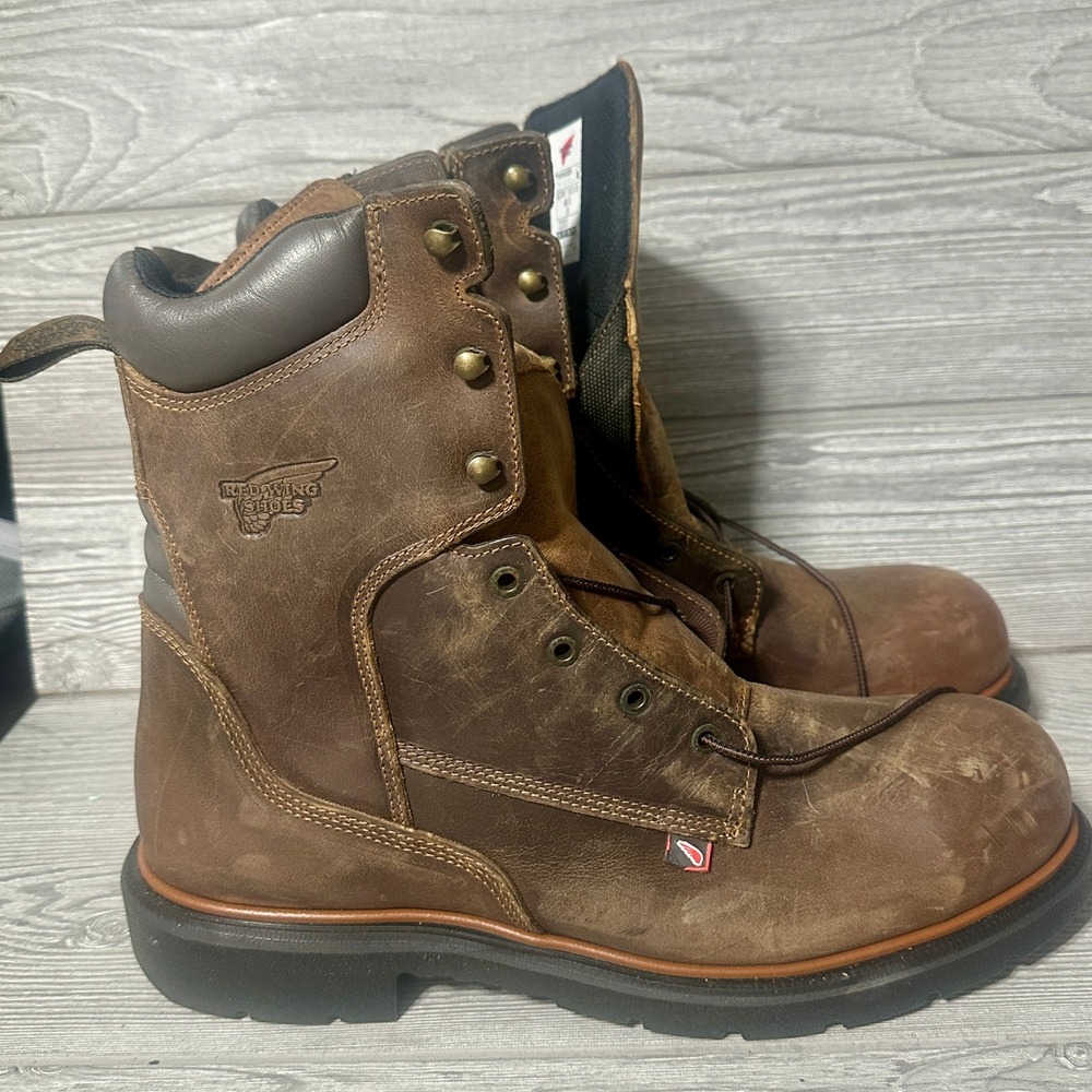 Red Wing‎ Dynaforce 8-Inch Brown Steel Toe Work Boot 2203 Men's 13 B New Read B